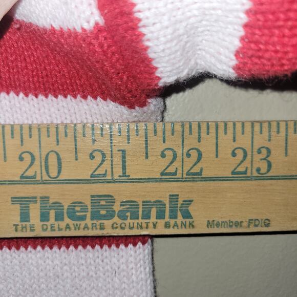 C.S.T. Studio Red White Striped Knit Sweater Top Women’s 1X Floral Trim... - Picture 6 of 9